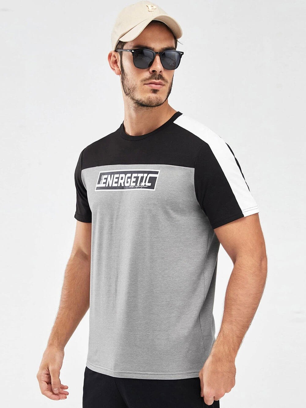 Cotton t-shirt with black - immagine 4