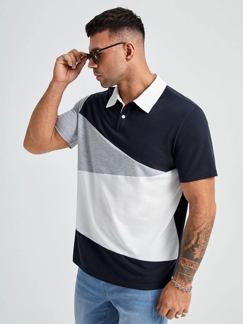 Cotton t-shirt with black - immagine 2