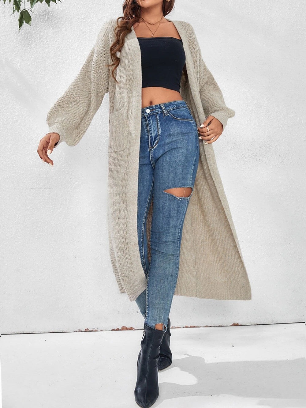Curve maxi cardigan - immagine 5